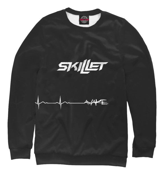 Женский свитшот с изображением Skillet цвета Белый