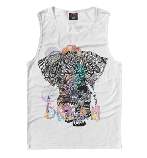 

Майки Print Bar, Белый, Слон на исполнение мечты