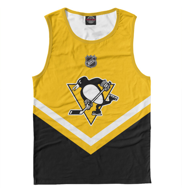 Майка для мальчика с изображением Pittsburgh Penguins цвета Белый
