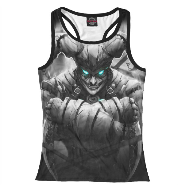 Женская майка-борцовка с изображением Shaсо цвета Белый