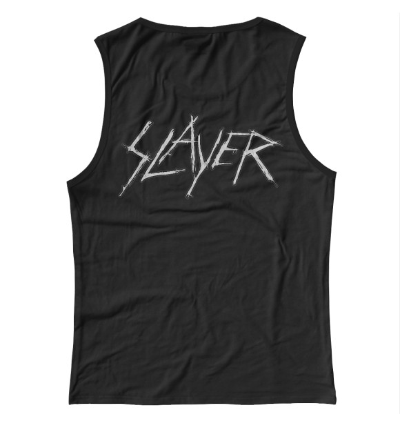 Майка для девочки с изображением Slayer goat white цвета Белый
