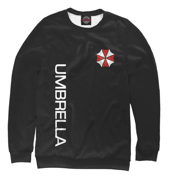 Свитшот для девочек с изображением Umbrella цвета Белый