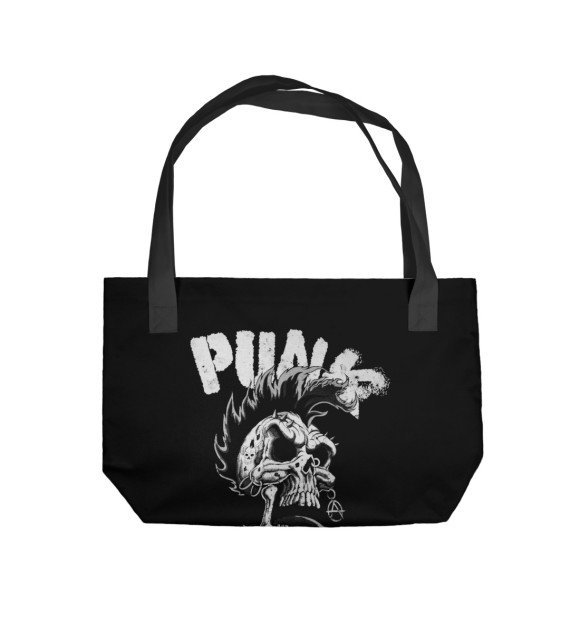 Пляжная сумка с изображением Punk цвета 
