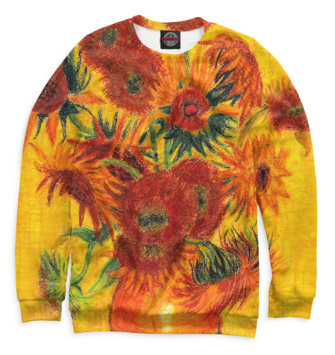 

Свитшоты Print Bar, Белый, Подсолнухи