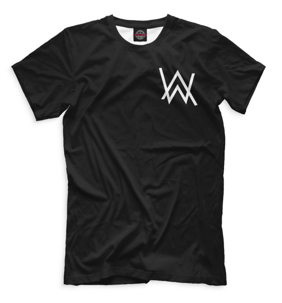 Мужская футболка с изображением Alan Walker цвета Черный