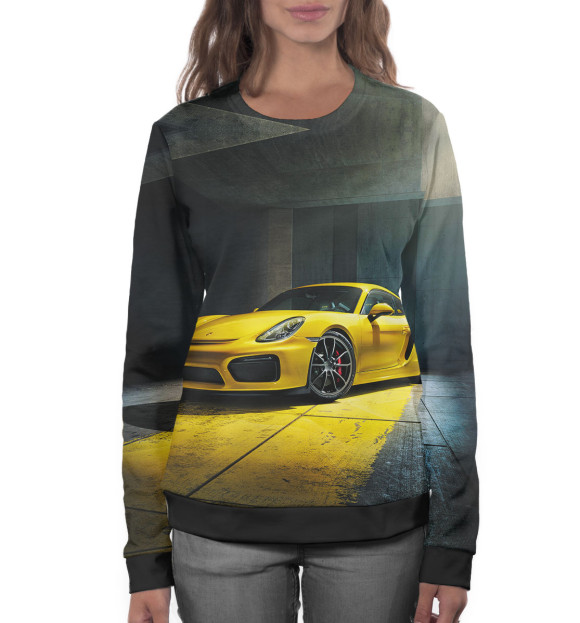 Женский свитшот с изображением Porsche цвета Белый