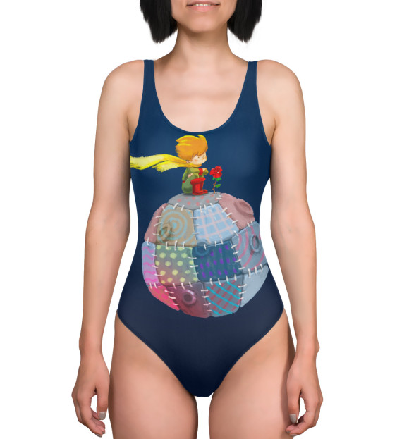 Купальник-боди с изображением Маленький принц цвета 