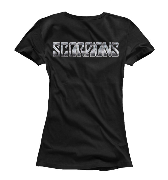 Женская футболка с изображением Scorpions цвета Белый