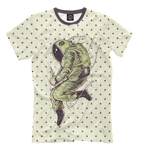 

Футболки Print Bar, Бежевый, Зеленая миссия