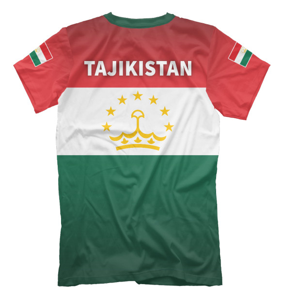 Футболка для мальчиков с изображением Tajikistan цвета Белый