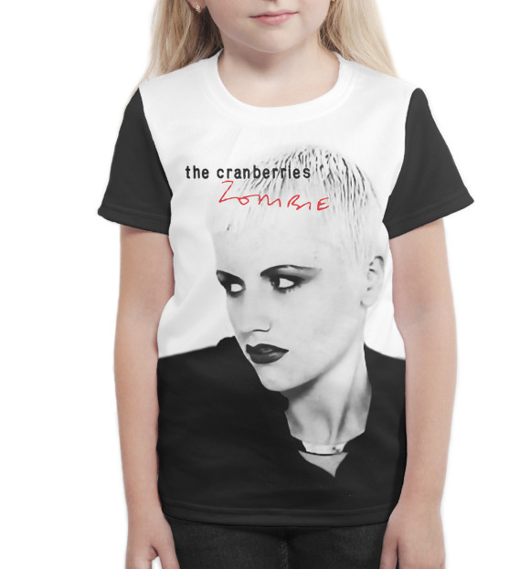 Футболка для девочек с изображением The Cranberries цвета Белый