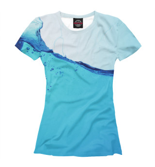Женская футболка Голубая лагуна
