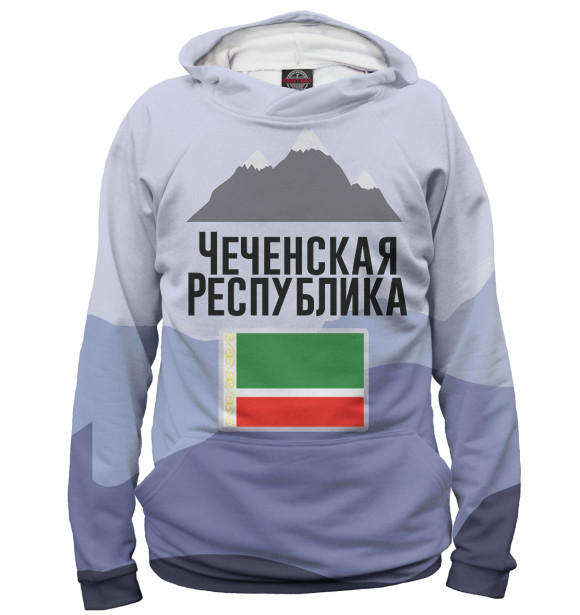 Худи для девочки с изображением Чечня цвета Белый