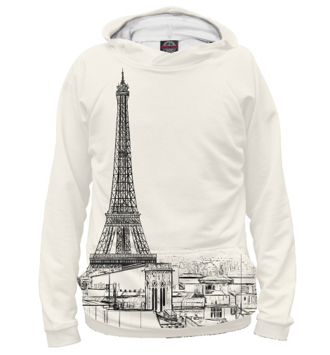 

Худи Print Bar, Белый, Париж