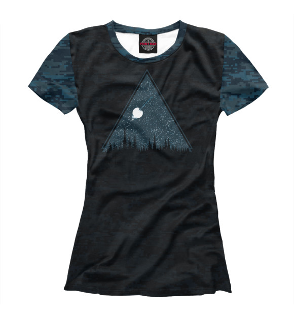 Женская футболка с изображением Moon Destroyer цвета Белый