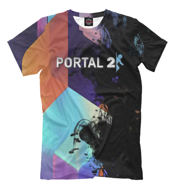 Футболка для мальчиков с изображением Portal | Портал цвета Белый