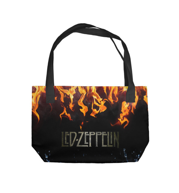 Пляжная сумка с изображением Led Zeppelin цвета 