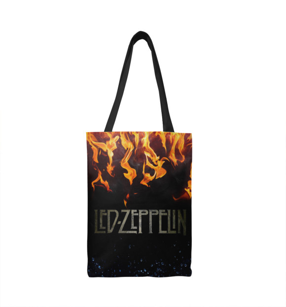 Сумка-шоппер с изображением Led Zeppelin цвета 