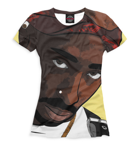 

Футболки Print Bar, Белый, 2Pac