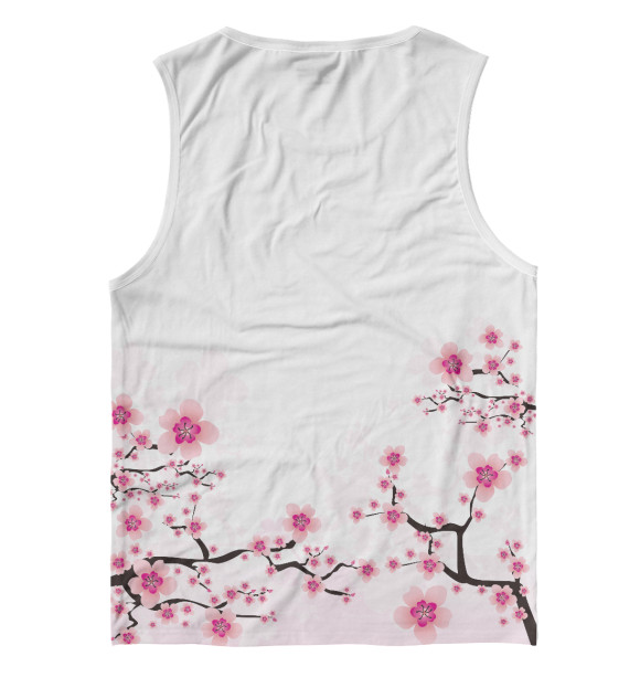 Мужская майка с притом Бабочки цвета Белый Мужская майка с изображением Бабочки цвета Белый