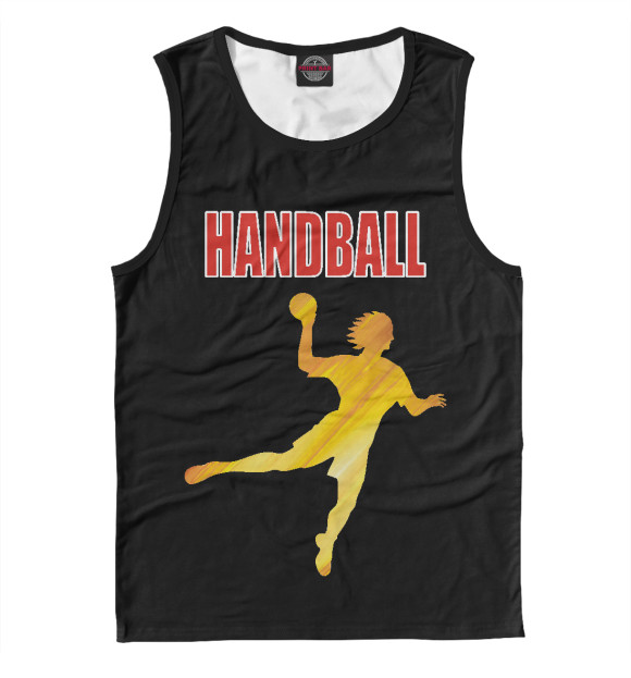 Майка для мальчика с изображением Гандбол цвета Белый