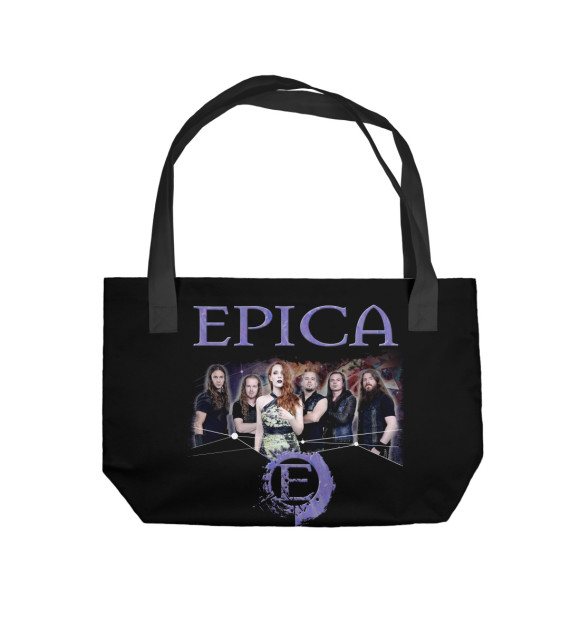Пляжная сумка с притом EPICA цвета  Пляжная сумка с изображением EPICA цвета