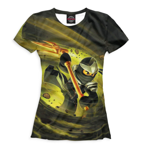 Футболка для девочек с изображением Ninjago цвета Белый