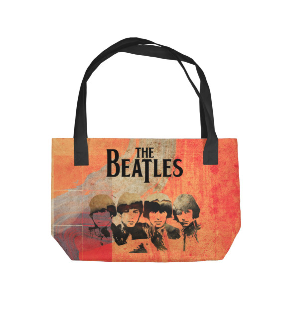 Пляжная сумка с изображением Битлы цвета 