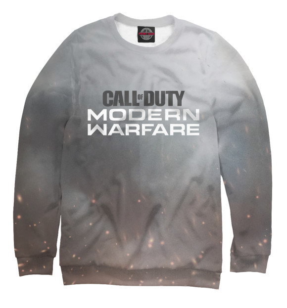 Мужской свитшот с изображением Call of Duty: Modern Warfare 2019 цвета Белый