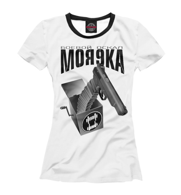 Женская футболка с изображением Моя 9ка White цвета Белый