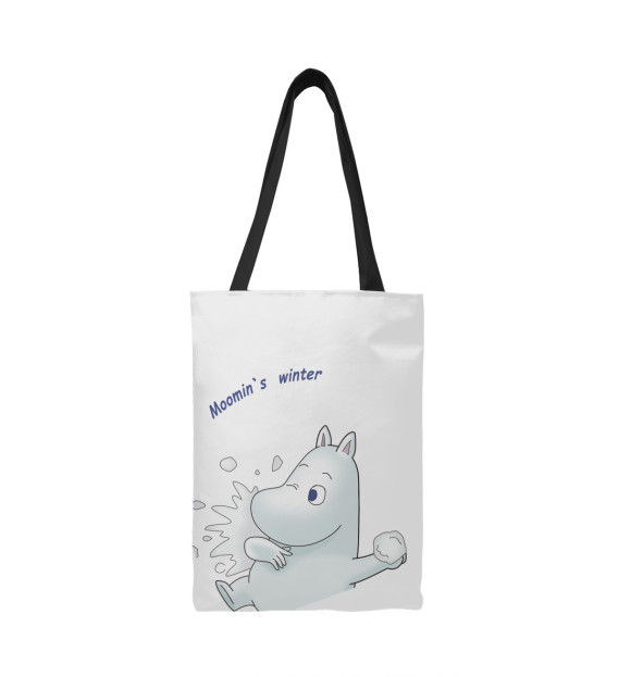 Сумка-шоппер с изображением Moomin's winter цвета 