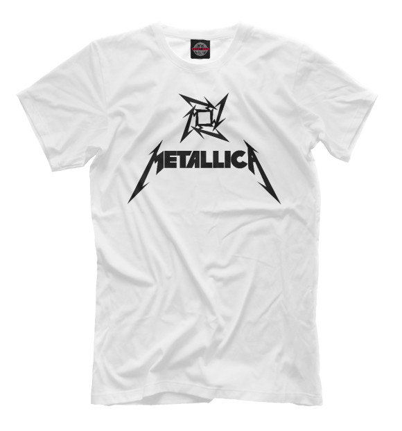 Мужская футболка с изображением Metallica цвета Белый