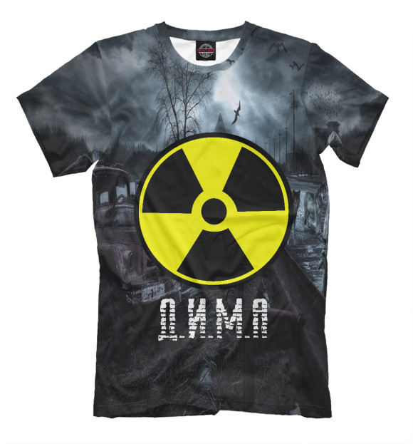 Футболка для мальчиков с изображением S.T.A.L.K.E.R-ДИМА цвета Черный