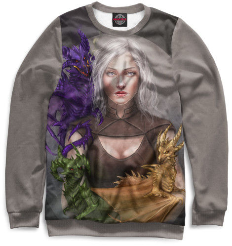 

Свитшоты Print Bar, Белый, Дейнерис Таргариен