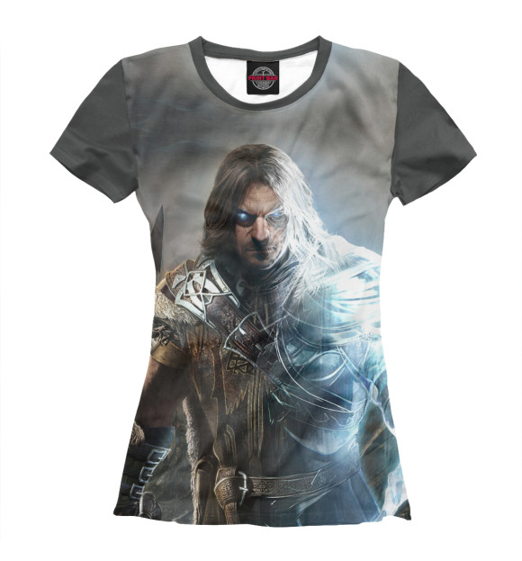 Женская футболка с изображением Middle-earth: Shadow of Mordor цвета Белый