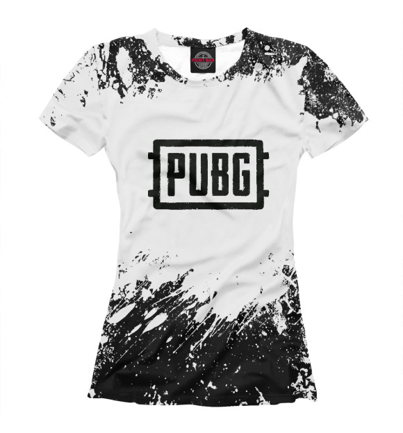 Футболка для девочек с изображением Pubg цвета Белый