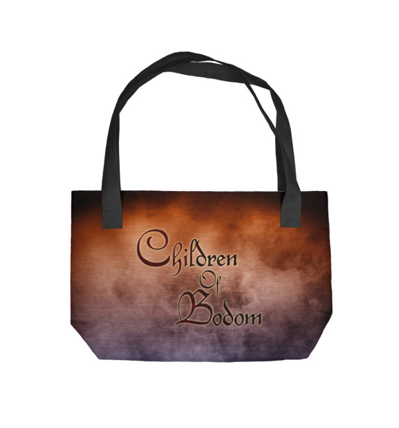 Пляжная сумка с изображением Children of Bodom цвета 