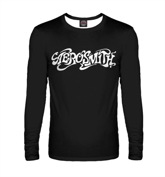 Мужской лонгслив с изображением Aerosmith цвета Белый