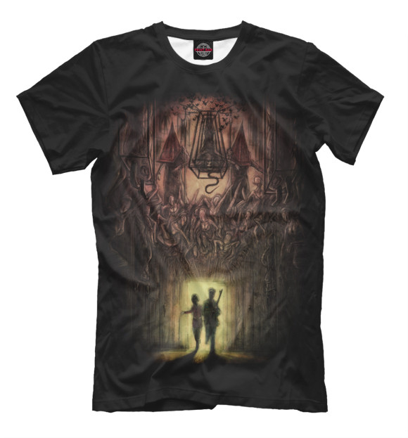 Мужская футболка с изображением Silent Hill 2 цвета Черный