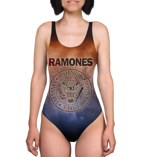 Купальник-боди с изображением Ramones цвета 