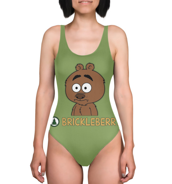 Купальник-боди с изображением Malloy цвета 