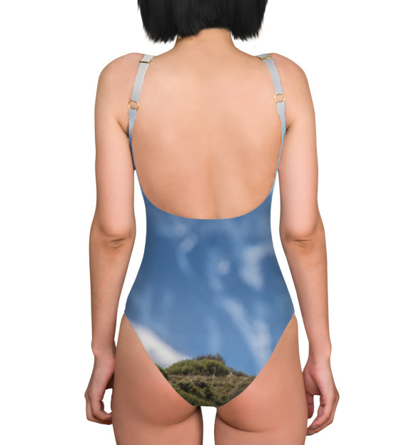 Купальник-боди с изображением Лама цвета 