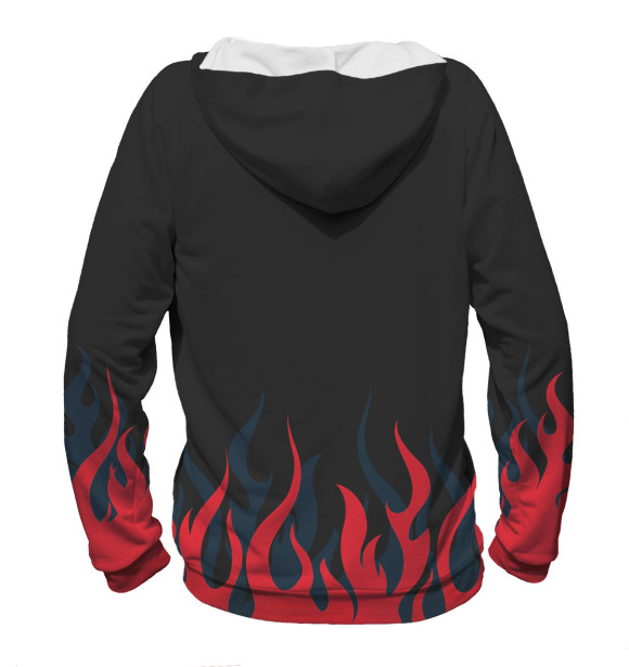 Женское худи с изображением Пауэрлифтинг цвета Белый