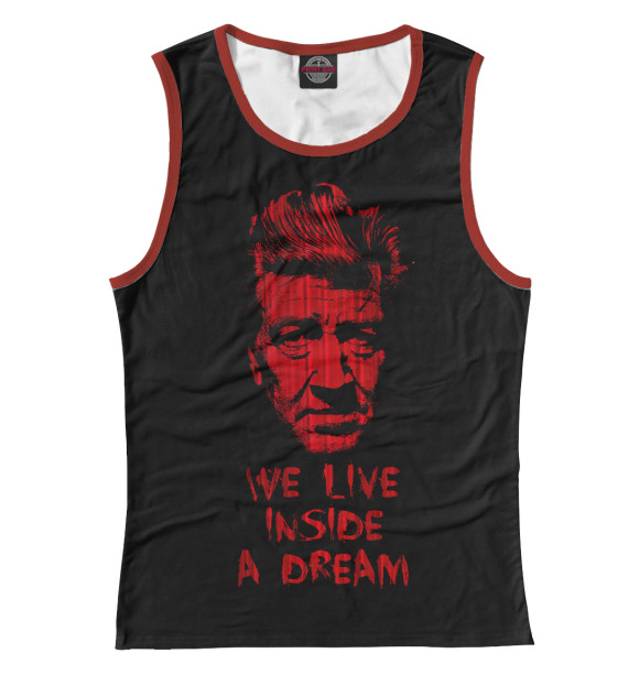 Майка для девочки с изображением We live inside a dream цвета Белый