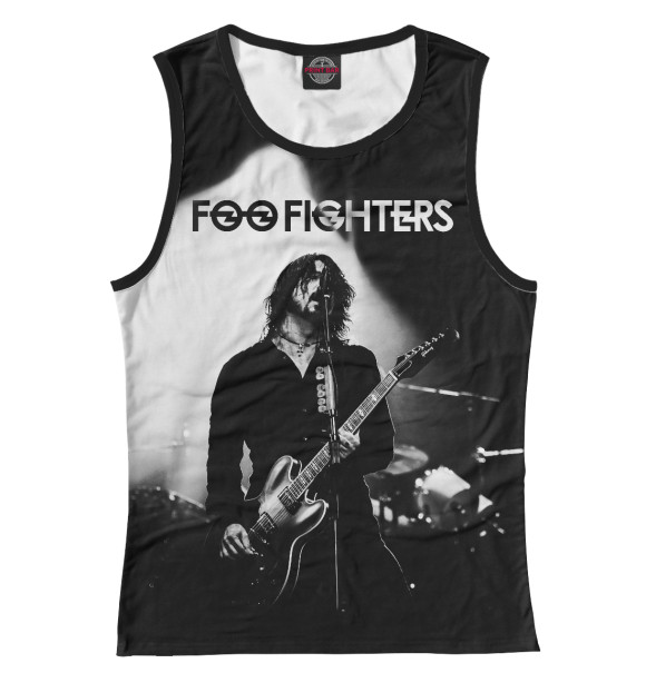 Майка для девочки с изображением Foo Fighters цвета Белый