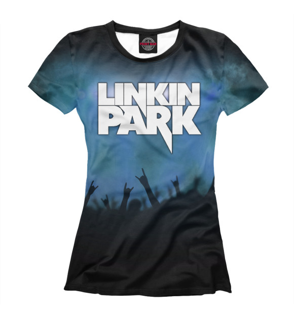 Женская футболка с изображением Linkin Park цвета Белый