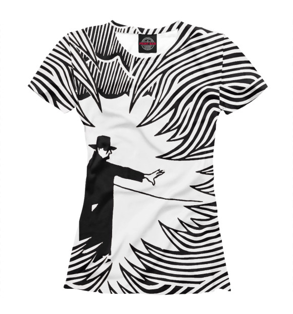 Женская футболка с изображением Thom Yorke цвета Белый