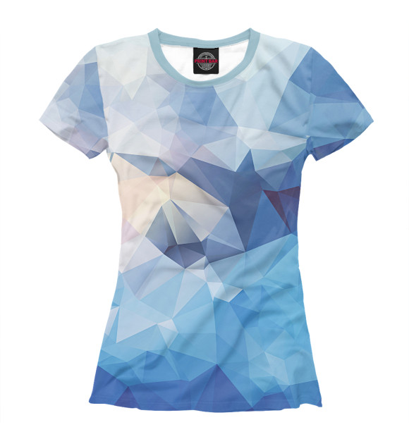 Женская футболка с изображением Синева цвета Белый