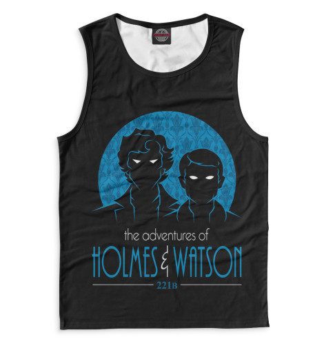 

Майки Print Bar, Белый, Шерлок