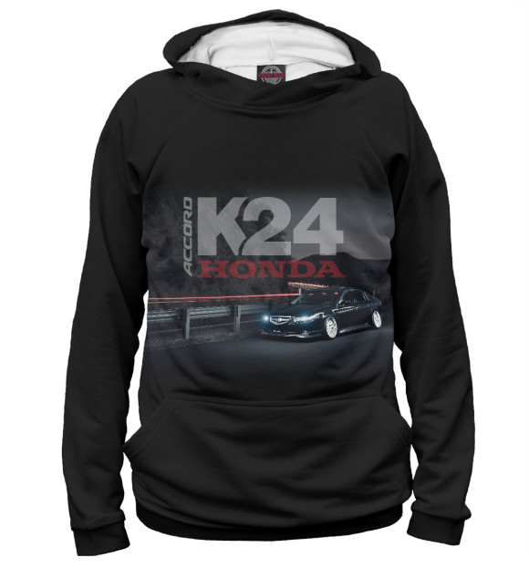 Женское худи с изображением Honda цвета Белый